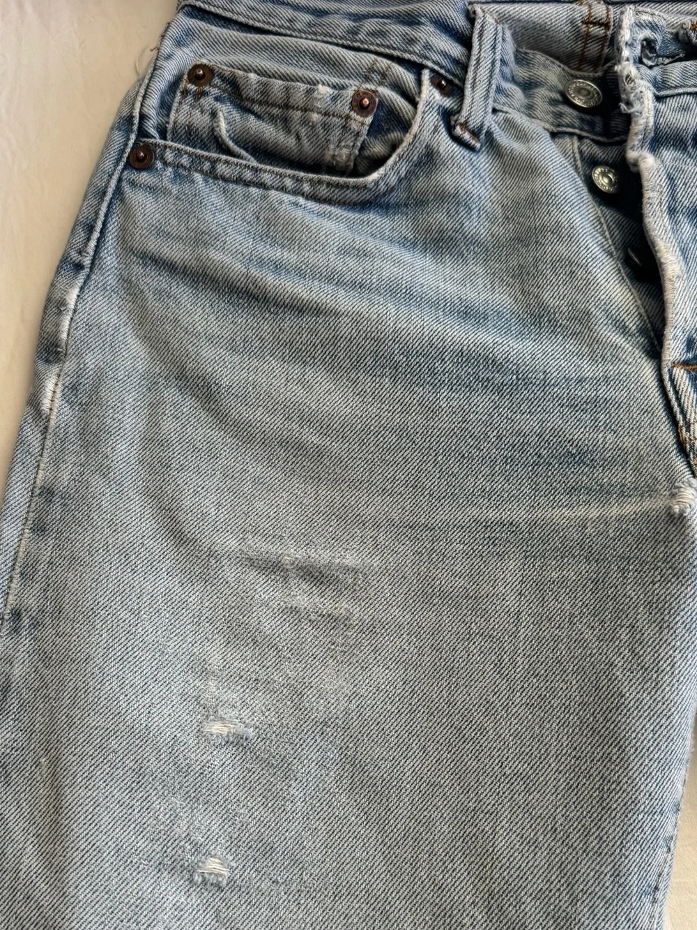 Red line Vintage Levi's Light Blue - Picture 10 of 12